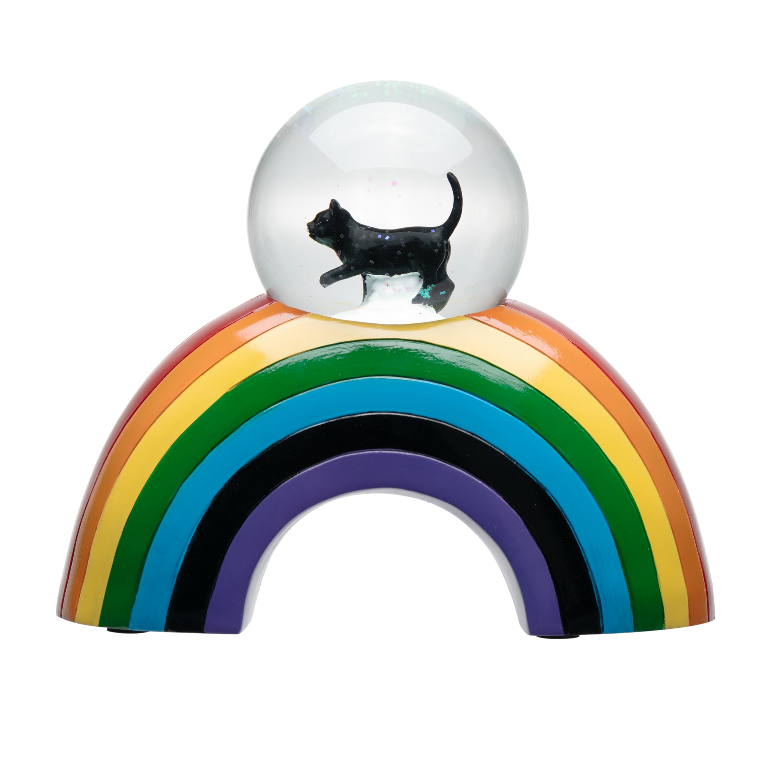 PETQTBB,Perfect Memorial Cat Urn with Rainbow Bridge Snow Globe Design Cat Memorial…