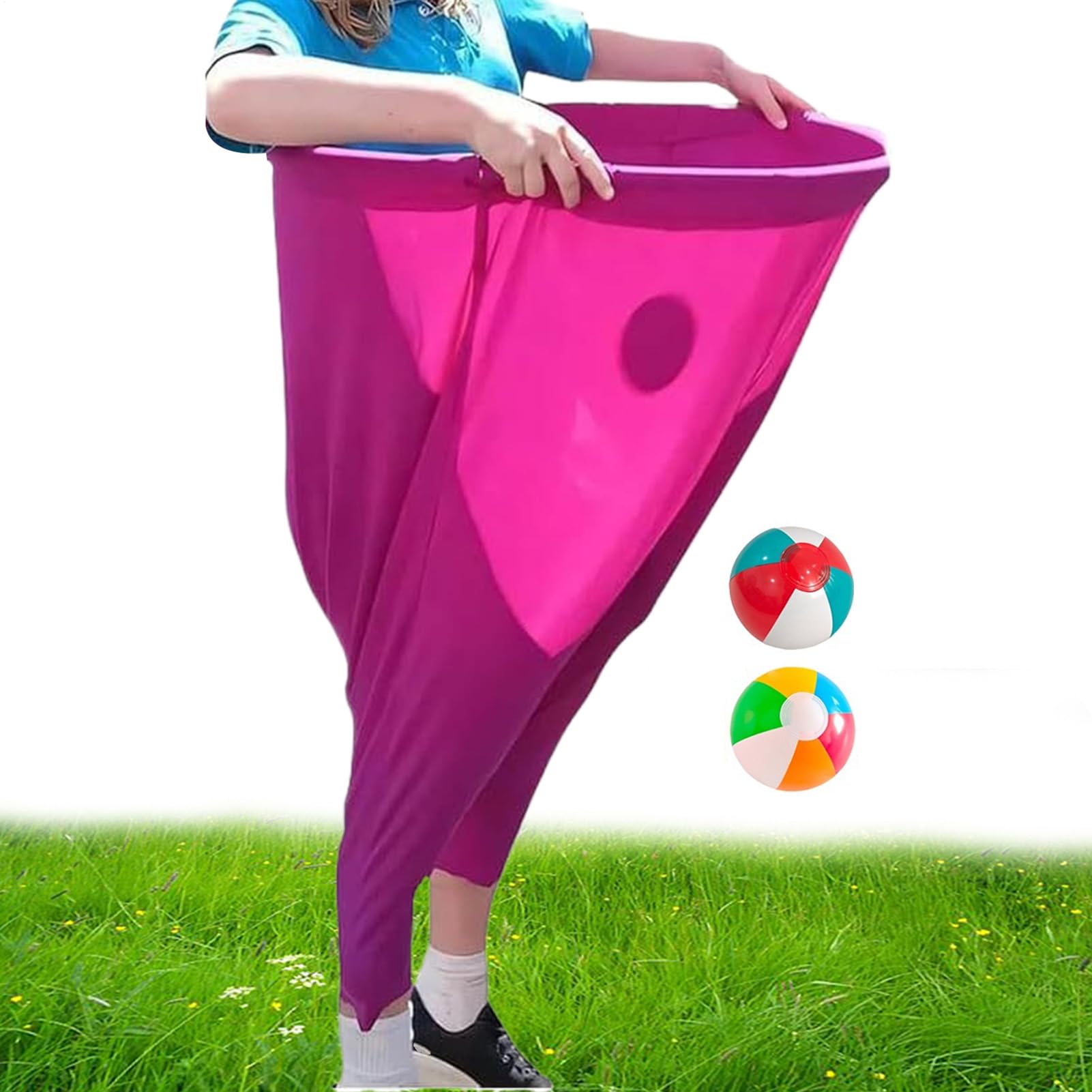 2025 Set di giochi per cantiere per pantaloni nuovi non Granny, gioco esterno gigante con 2 palle, divertenti giochi per la famiglia e giochi per adulti per gruppi