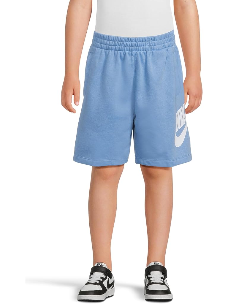 Blue Nike French Terry Shorts (Little Kid)