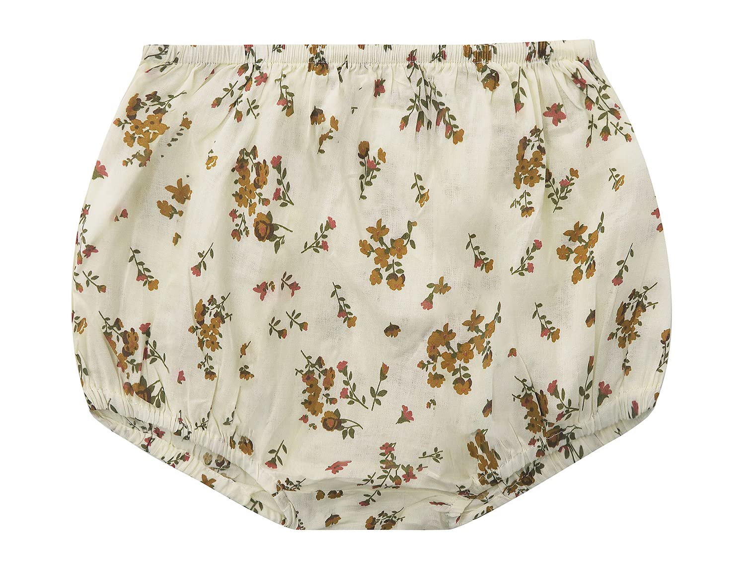 Symunnia Toddler Baby Girls Summer Floral Shorts Print Shorts Kids Cotton Bloomer Shorts Diaper Cover Clothes(3T,Beige#)
