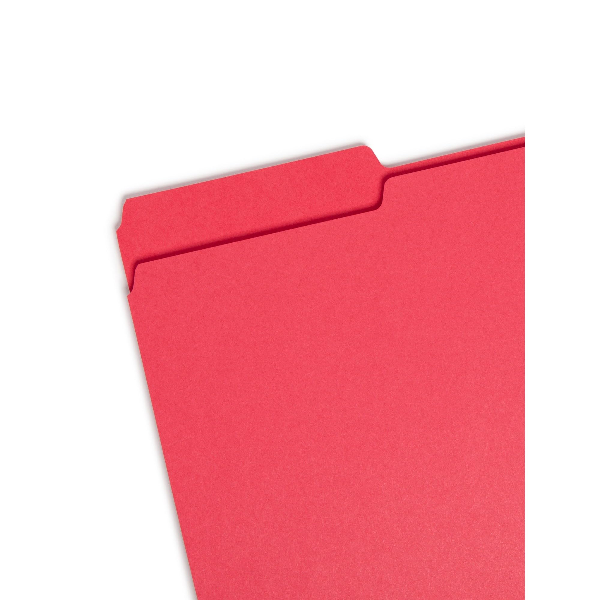Smead FolderSys 16943 - Carpeta de archivo (1/3, tamaño legal, varios colores, 100 por caja)
