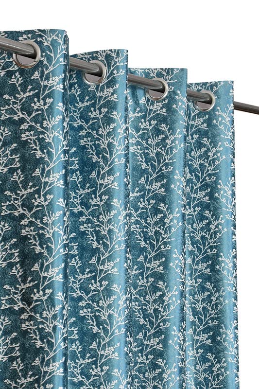MOGNE FAB Floral Print Polyester Window Curtains 5 Feet Long Set of 2 Aqua (B0BXD64BK7) Amazon Price History, Amazon Price Tracker