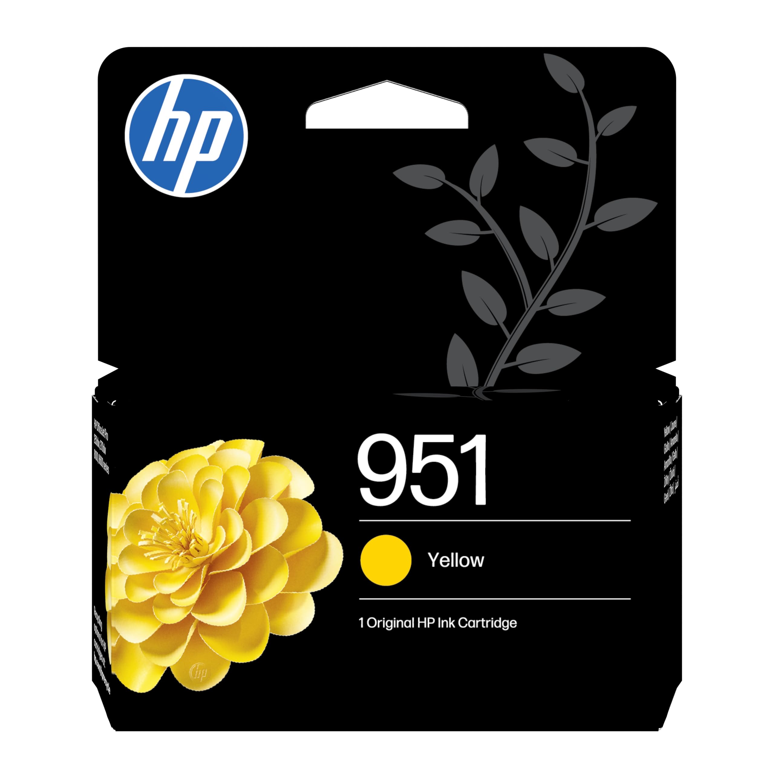 HP 951 Giallo CN052AE, Cartuccia Originale da 535 Pagine, Capacità Standard, Compatibile con Stampanti OfficeJet Pro 251, 276, 8100, 8600, 8610, 8616, 8620, 8640