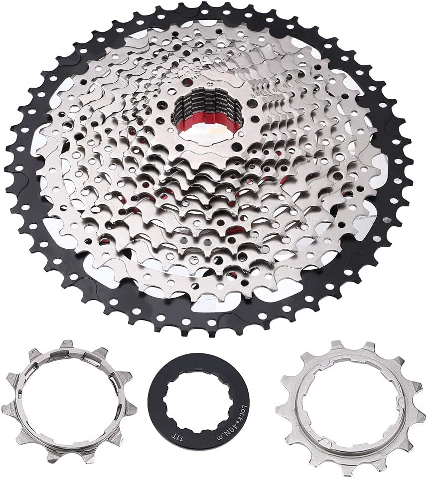 Bike Freewheel Cassette Sprocket, 9/10/11/12 Speed 32/36/42/46T Road Bicycle