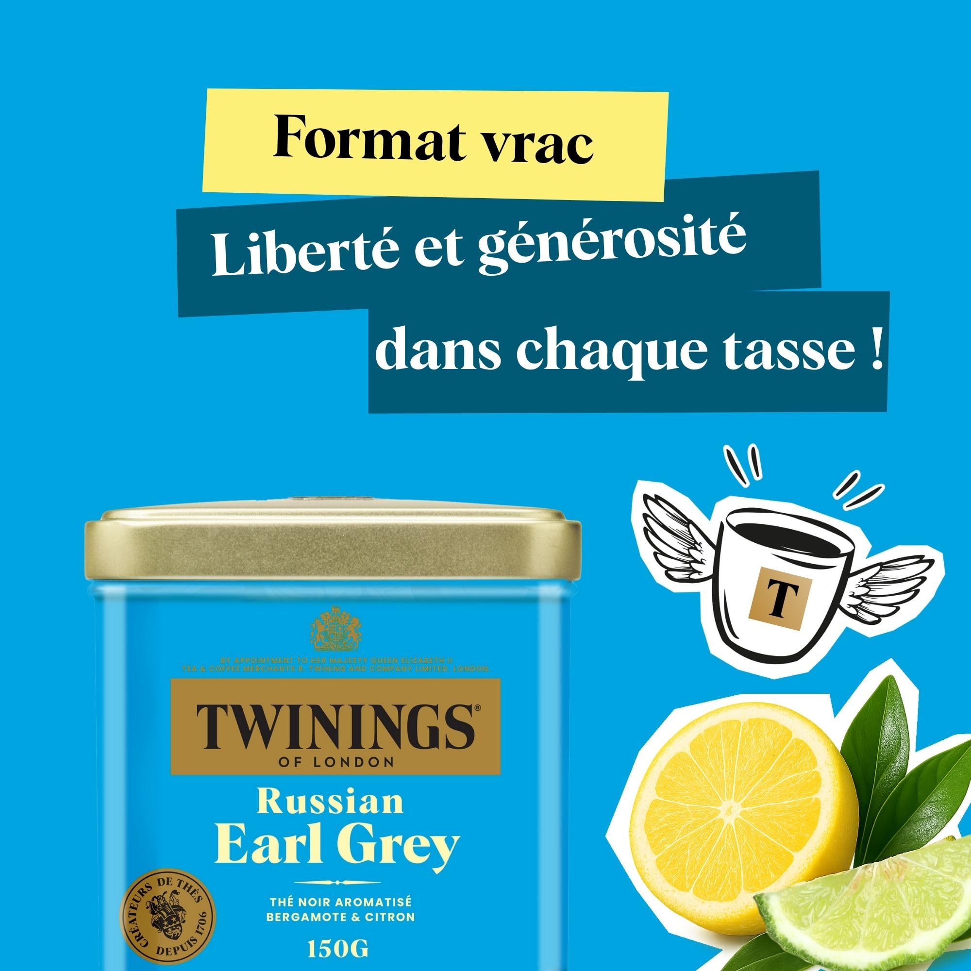 Twinings Earl Grey Russian, 150 g, 1 sztuka
