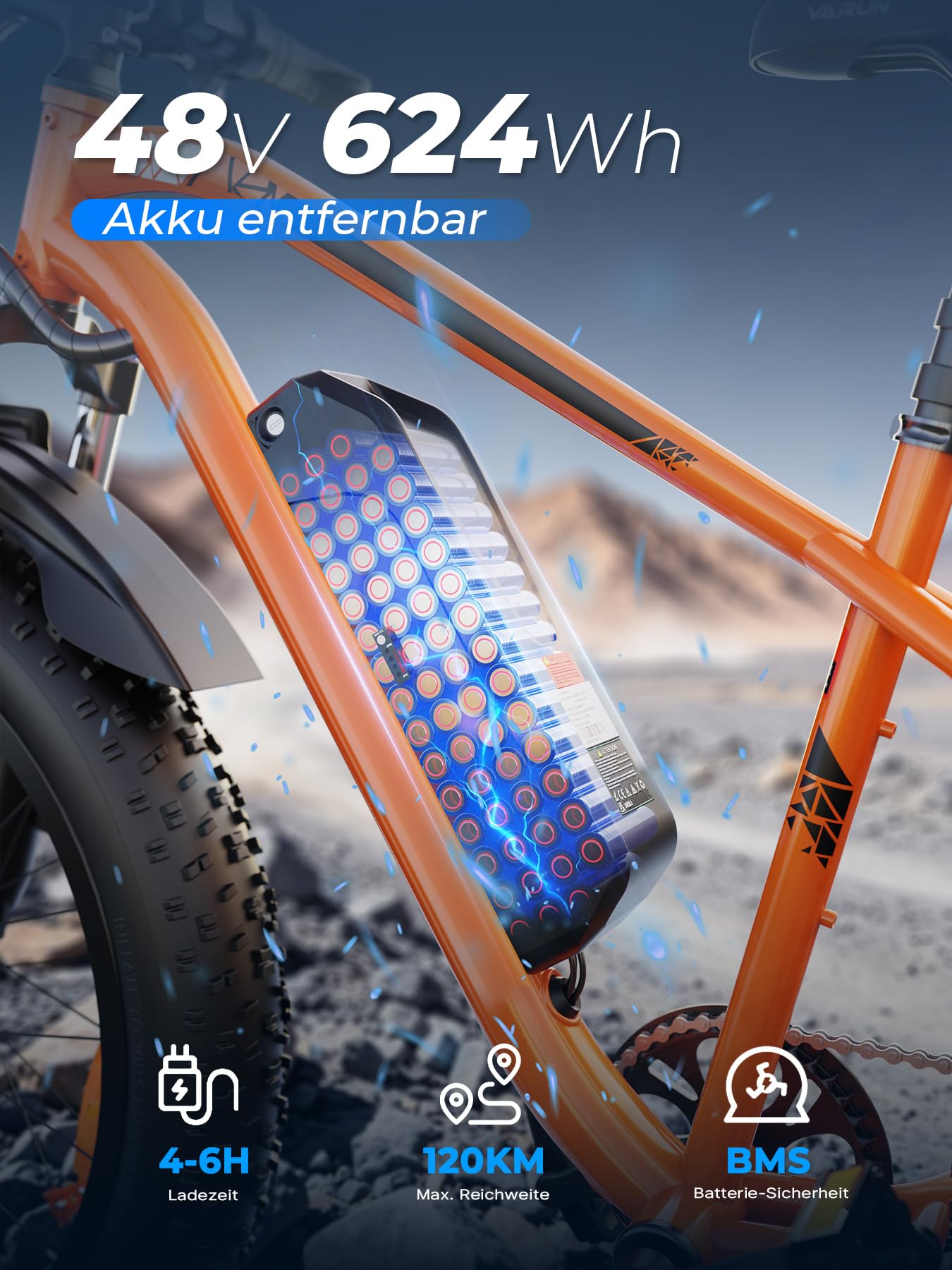 E Bike, 26" x 4.0" Fat Tire E-Bike Herren Damen mit 48V 18Ah/13Ah Akku Bis 100-150KM, 250W 85NM Motor, Vollfederung Elektrofahrrad für Erwachsene, E Fatbike 7-Gang-All-Terrain EBike Mountainbike