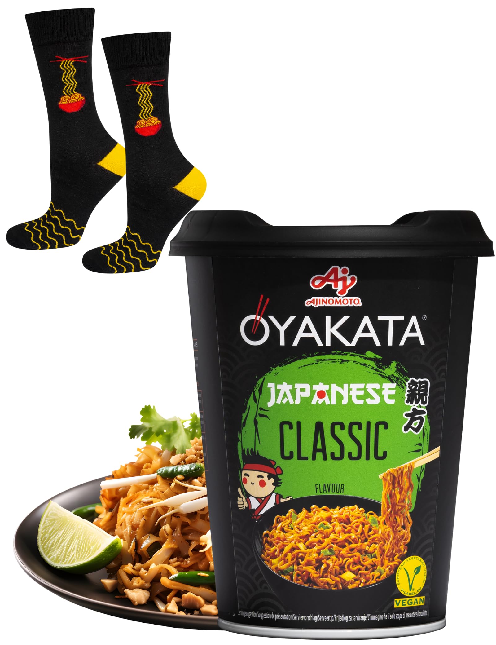 Soxo Men's Oyakata Classic Oyakata Instant Soup Socks Funny Gifts Funky Cotton Sock Crazy Gift Idea 6.5-10.5