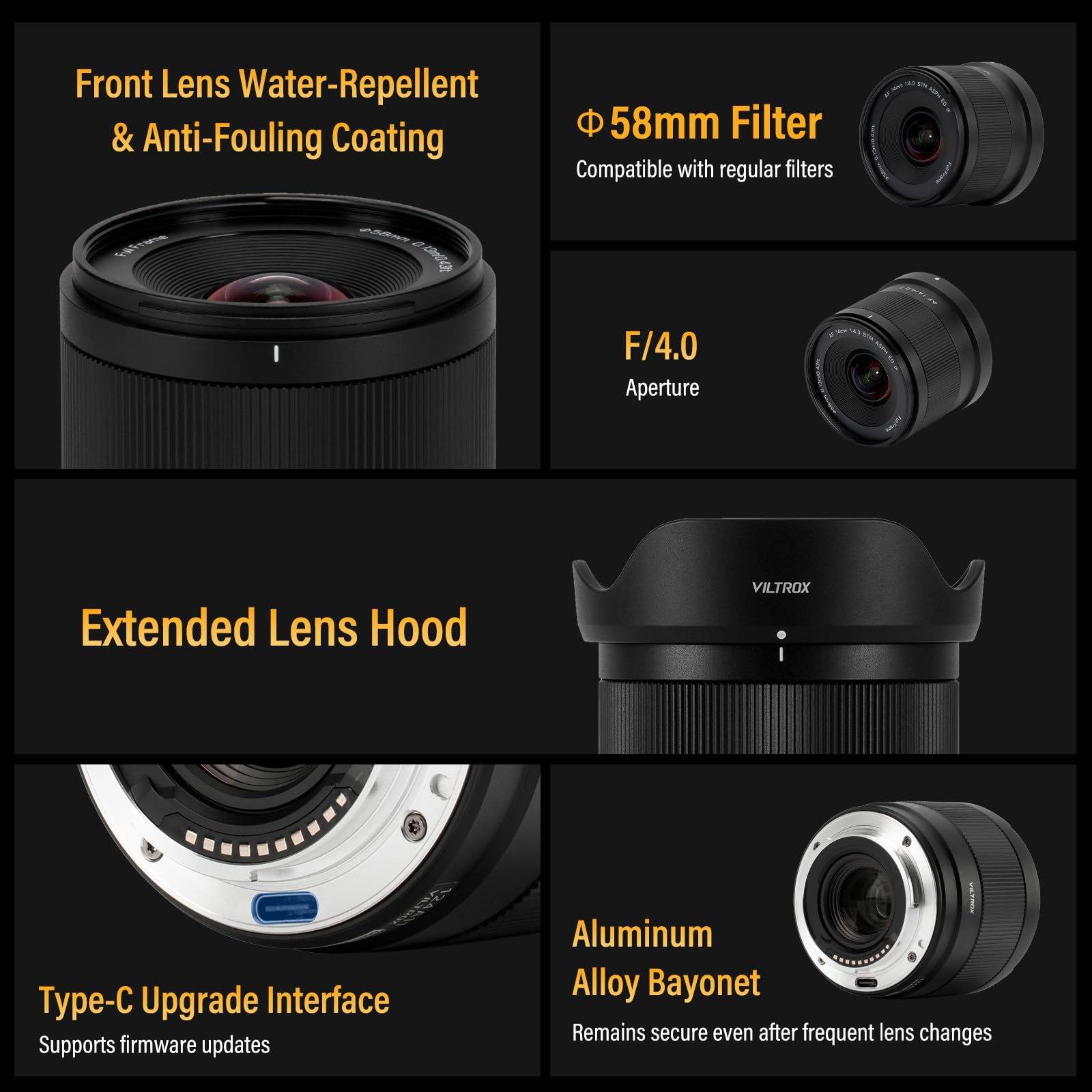 VILTROX 14mm F4.0 Air FE Mount Obiettivo Fotografico Lens per Sony E mount Camera Lenses Campo Wide Angle Full-Frame Obiettivo Autofocus per Sony A7 A9 A1 FX3 A7RV ZVE1 A7CII A6600 A6500 ZV-E10II FX30