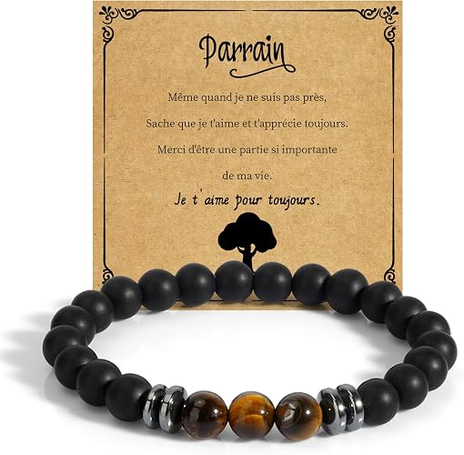 FAJUXIS Bracelets Duo pour Parrain