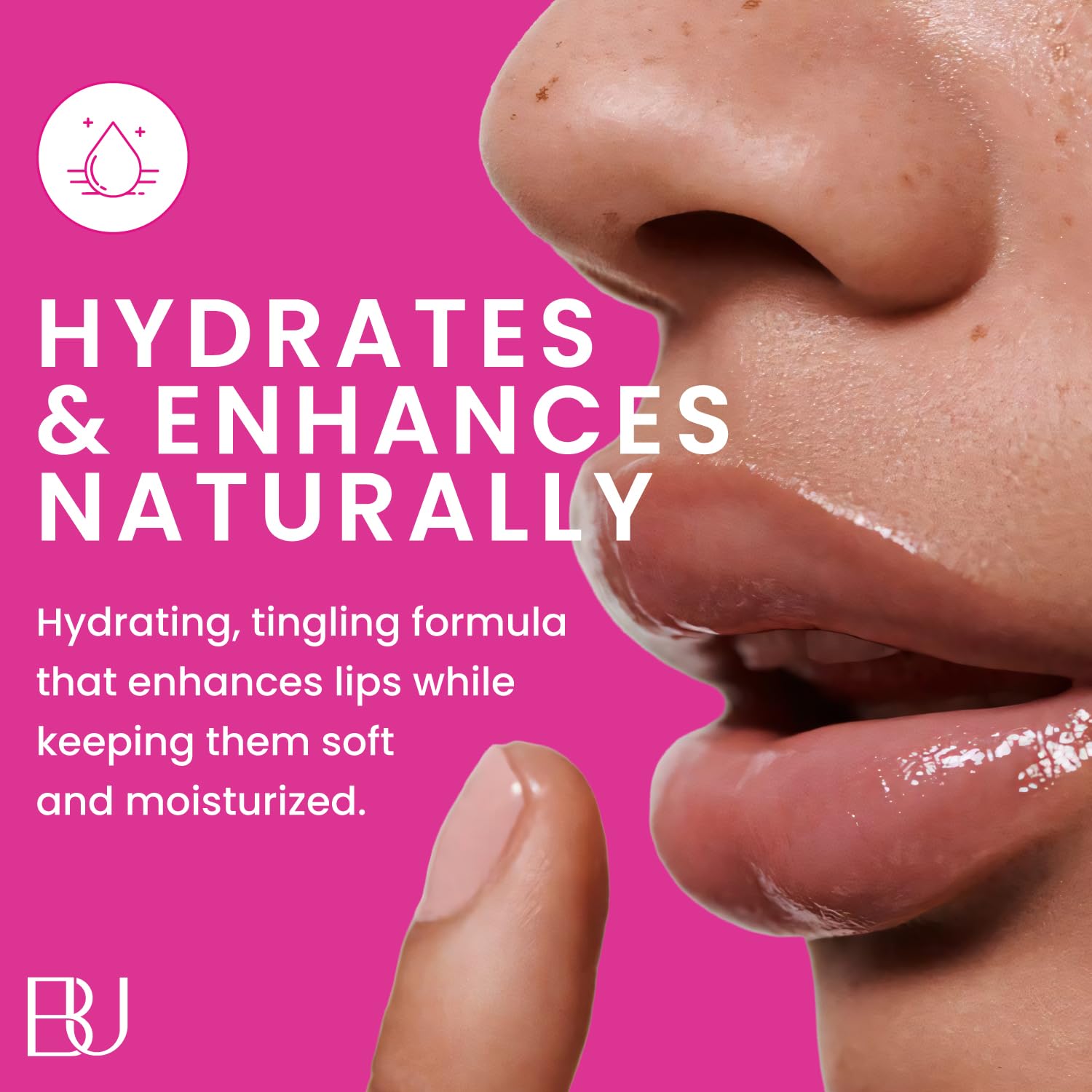 BossUp Cosmetics Extreme Lip Plumper | Instant Plumping Lip Gloss for Fuller Lips | High-Shine Non Sticky Lip Plumper with Tingling Effect | Cruelty Free | 6mL