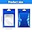 Boao 100 Pieces Resealable Foil Food Storage Bags with Clear Window Coffee Beans Candy Packaging Pouch for Food Small Business Supplies for Jewelry Self Sealed Storage Bags(4 x 6 Inch,Blue)