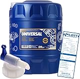 MANNOL 20L MN7405-20 Motoröl Universal 15W-40 API SN/CH-4 hochwertiges Öl + Auslaufhahn