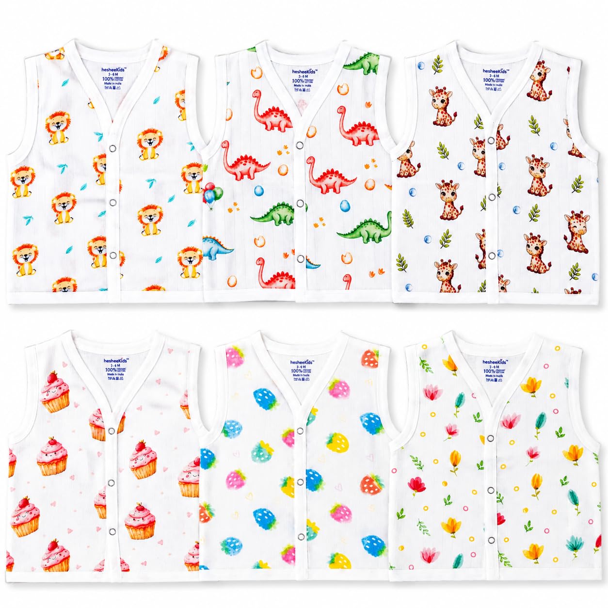 Muslin Cotton Front Open Jhabla for Newborn Baby 0-3M & 3-6M |Soft Breathable Muslin Baby Clothes |Front Button Jabla |Newborn Essentials Baby Dress-image-7