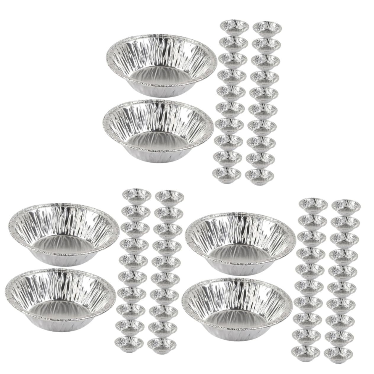 Cabilock 3 Ensembles Moules À Jetables Mini Moules Pour Gâteaux Cupcakes Puddings Pour Cuisine Maison Événements 400 Pièces * 3