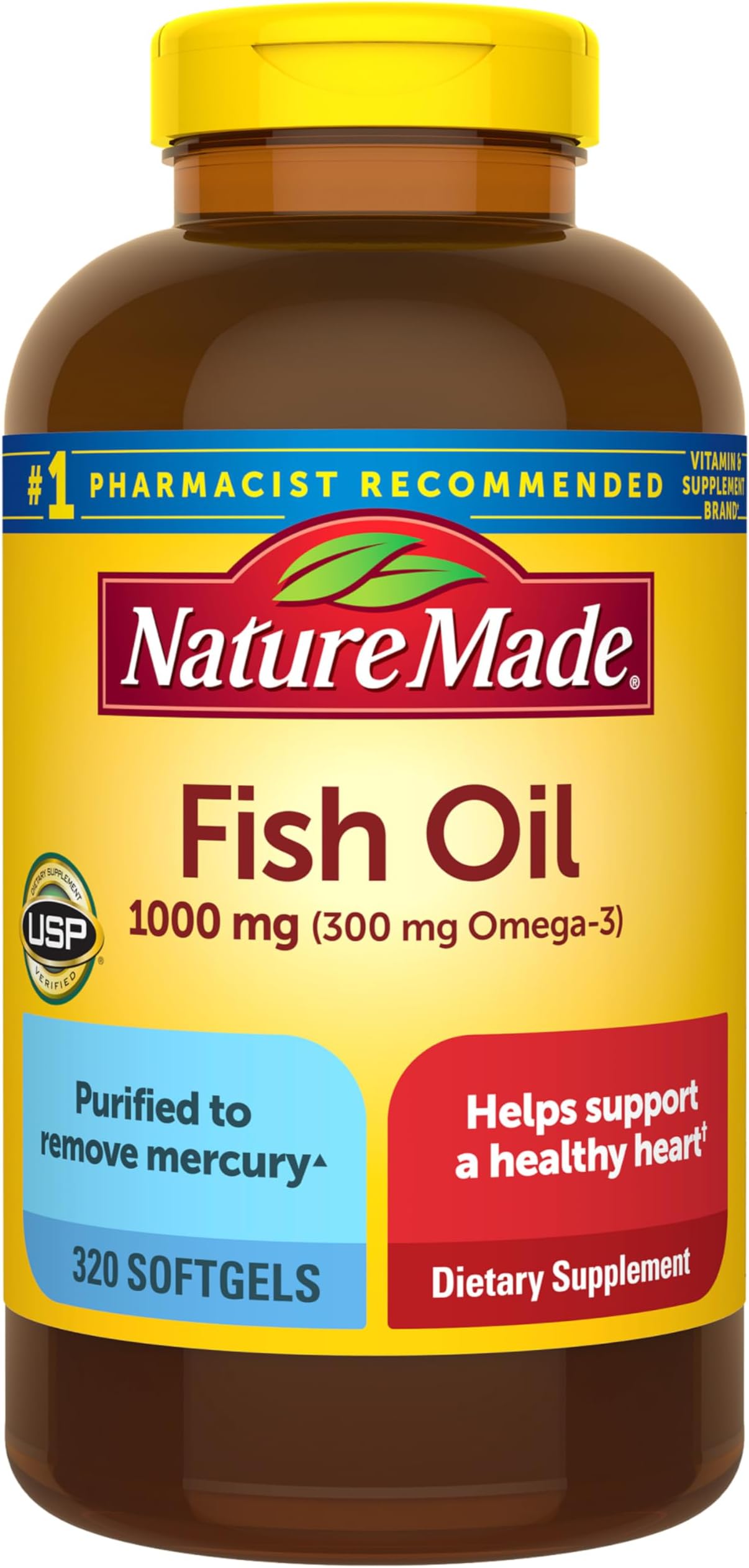 Fish Oil Softgel, 320 Count