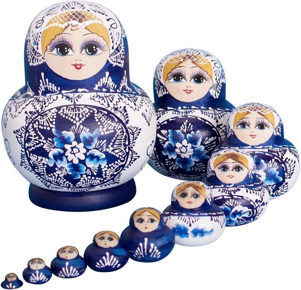 YAKELUS Russian Nesting Dolls Russian Dolls Matryoshka Doll Russian Dolls for Kids