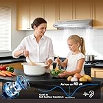 30 Inch sous la portée du Cabinet Hotte - 600 CFM Hotte de cuisine convertible, en acier inoxydable, 3 Vitesse avec filtres à baffles & 2 LED Lumières (vent de haut/d'arrière)