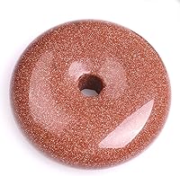 Vista 14 de GEM-Inside Rock Quartz Gemstone Loose Beads Genuine Natural Doubt Pink Ring Crystal Energy Stone Power para aretes colgantes, fabricación de joyas