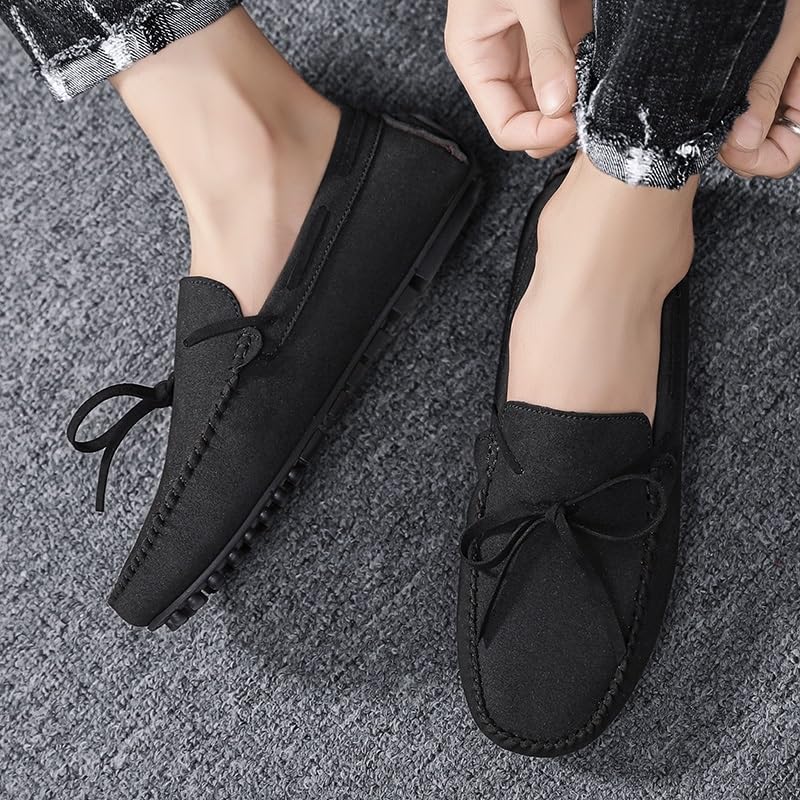 Loafers for Men Round Toe PU Leather Driving Loafers Comfortable Anti-Slip Slip Resistant Casual Fashion Slip-ons3