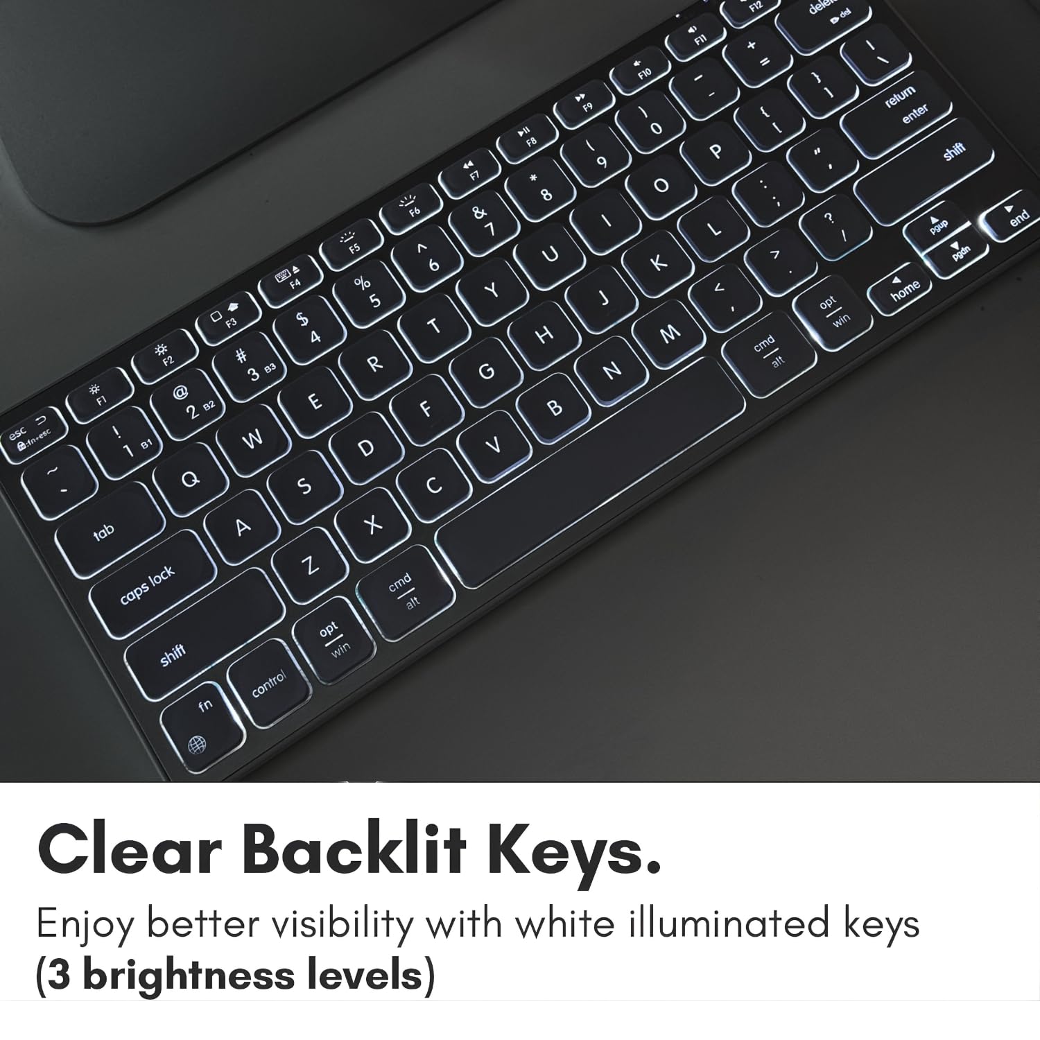Amazon | Macally コンパクトバックライトBluetoothキーボード Mac用