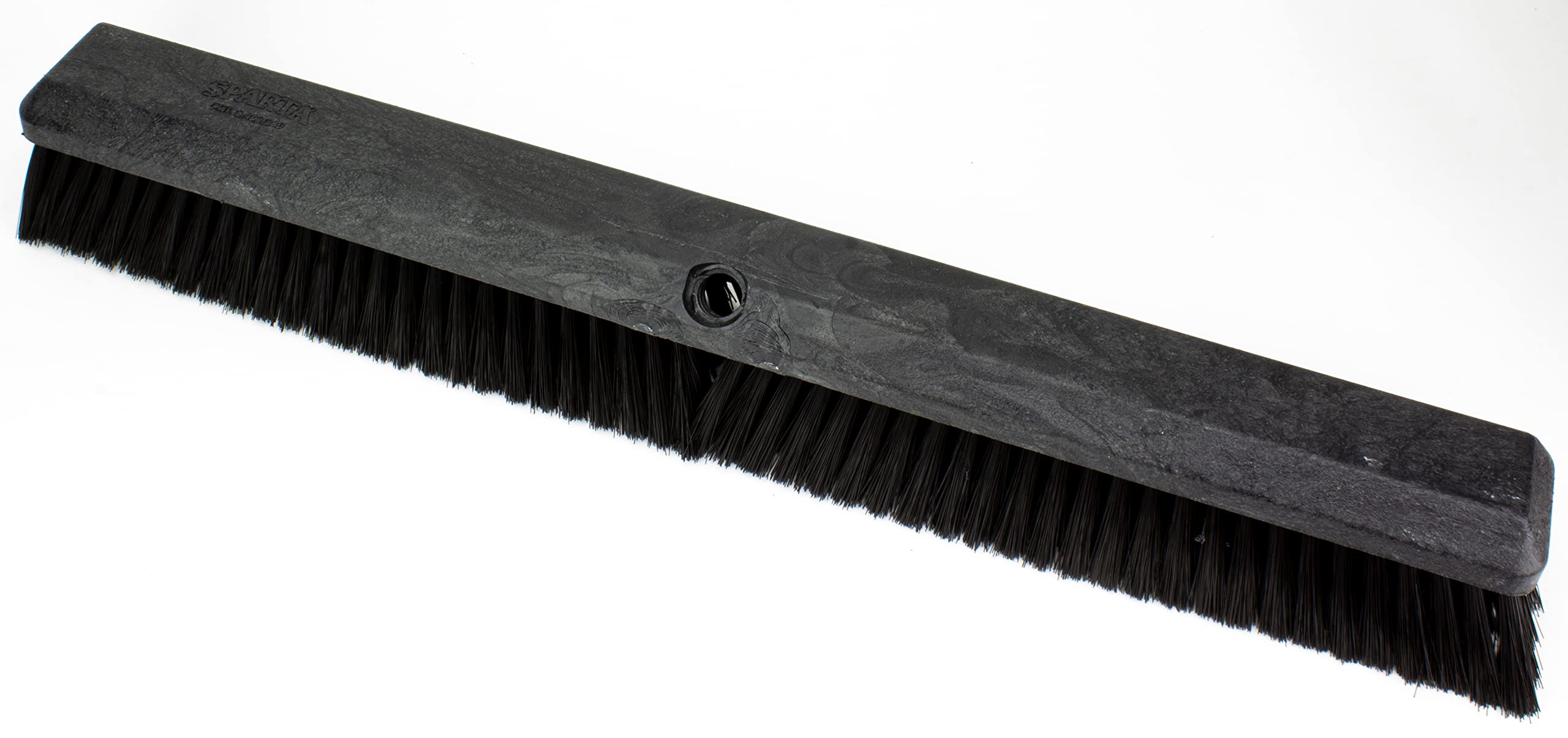 Sparta Omni Sweep Testa di scopa in plastica resistente, scopa industriale con sistema di codifica a colori, per esterni, interni, garage, cemento, terrazza, cucina, bagno, 61 cm, nero