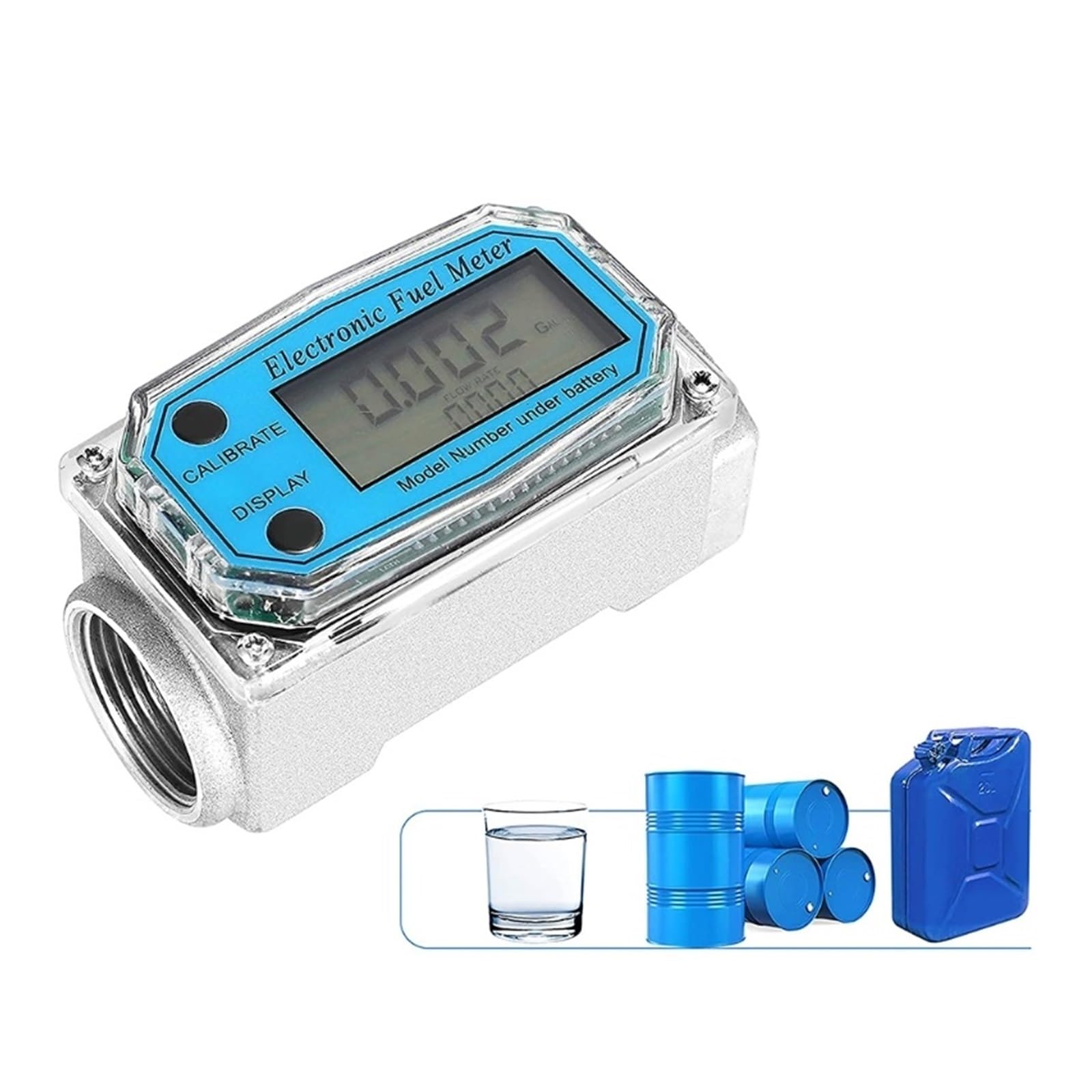 Przepływomierz ultradźwiękowy 1 ″ Cyfrowy moduł przepływomierza turbinowego Przepływomierz oleju gazowego i paliwa Użyj przepływomierza pompy Przepływomierz paliwa płynnego Wysoka dokładność Bardziej