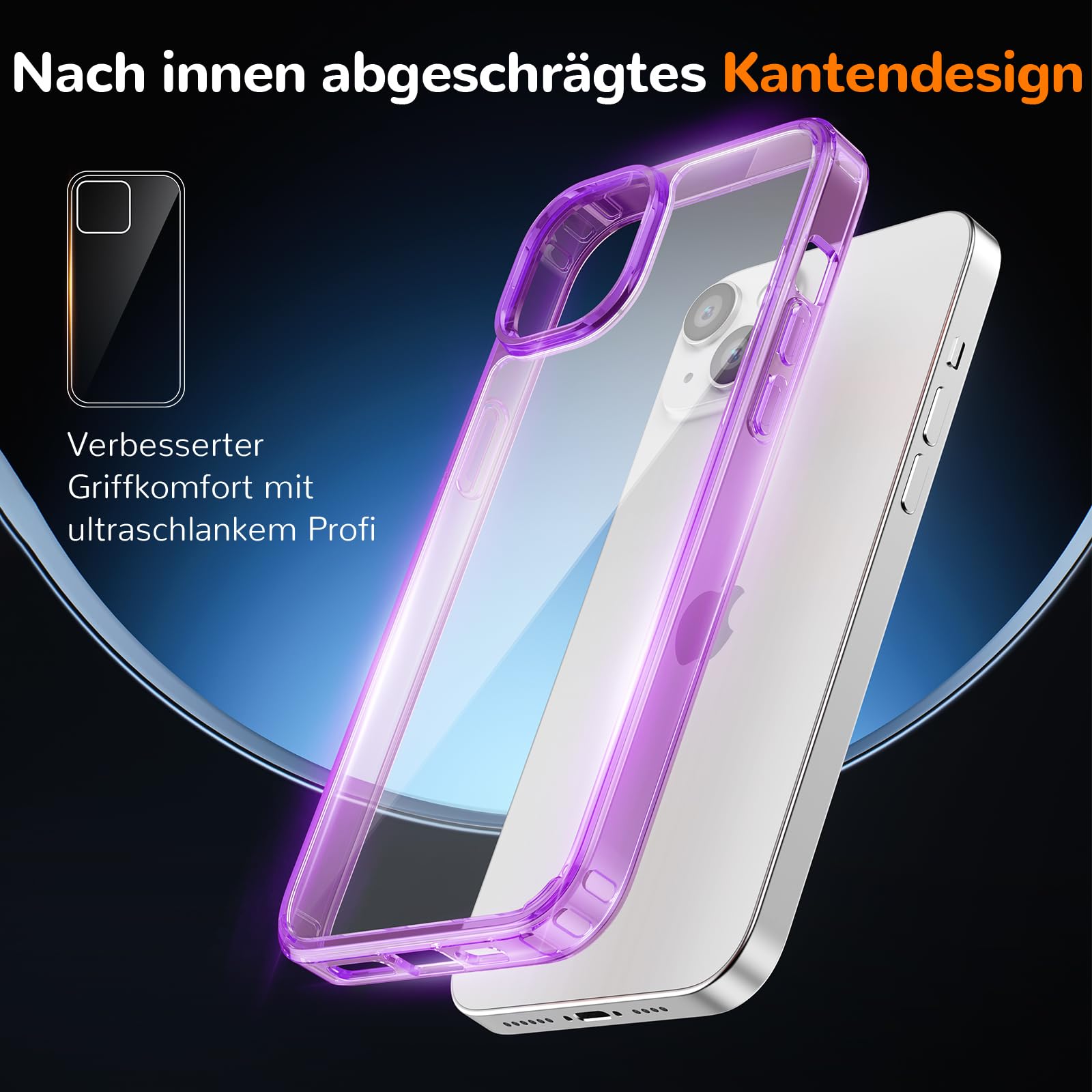 Clear Case for iPhone 15, Ultra Thin, Shockproof TPU Cover, Anti-Yellowing, Crystal Clear, Phone Case for Apple iPhone 15 - Clear — view 595