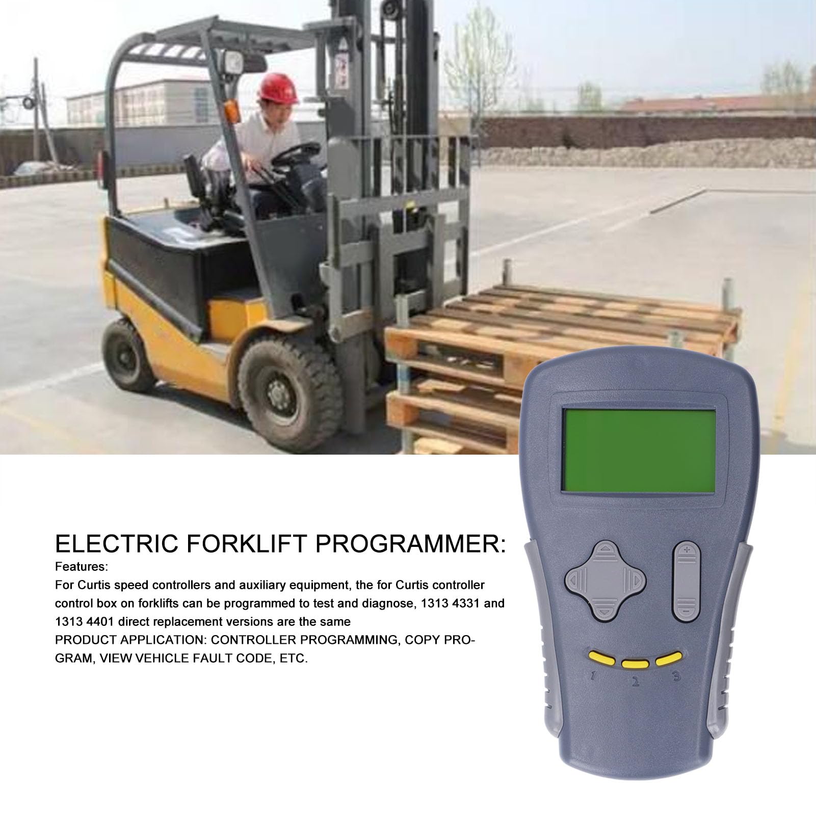 Srliya Programmateur de Chariot élévateur électrique Multifonctionnel Portatif 1311, Remplacement pour Curtis