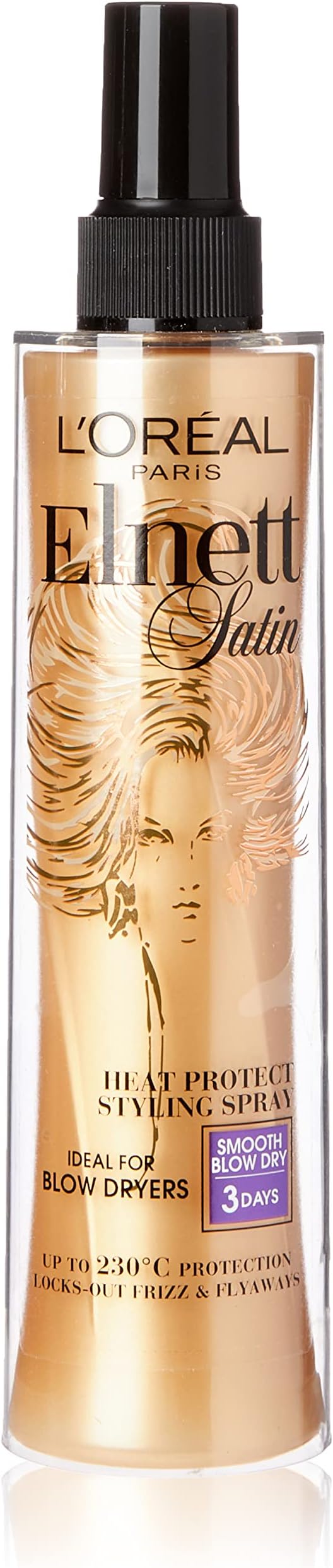 L'Oreal Elnett Heat Protect Styling Hairspray, 170ml