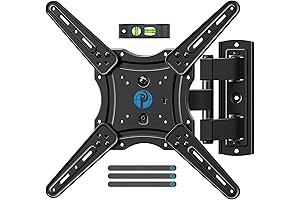 Pipishell Full Motion TV Wall Mount for 26-60 inch Flat or Curved...