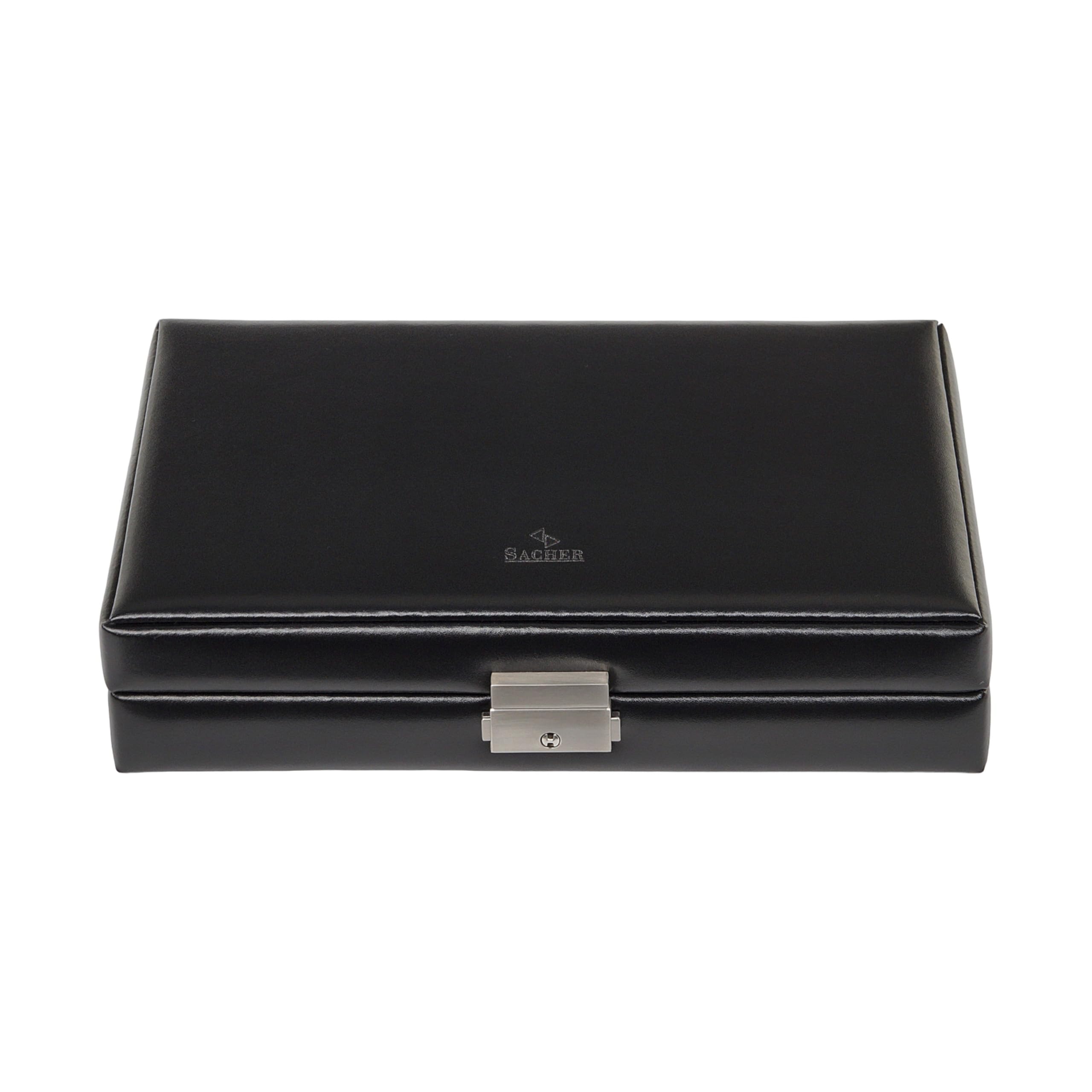 SACHER Estuche para anillos negro exclusive/negro (piel)