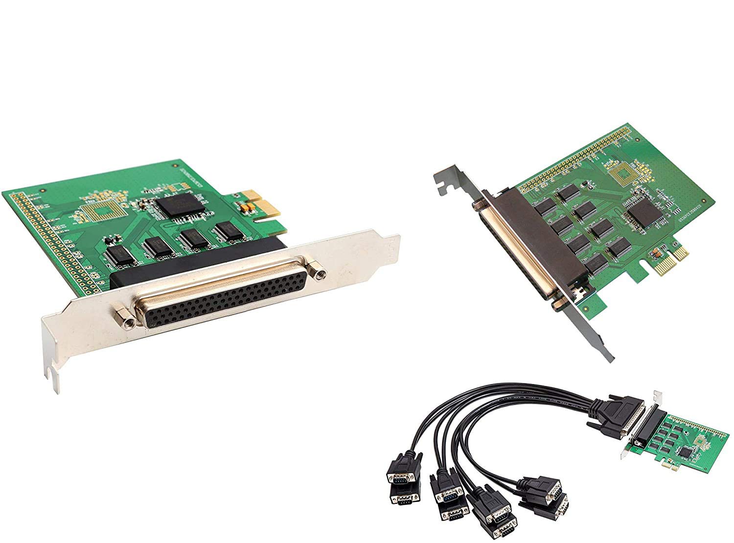 KALEA-INFORMATIQUE Carte contrôleur série PCIe avec 8 Ports COM RS232 UART avec Chipset EXAR XR17V358