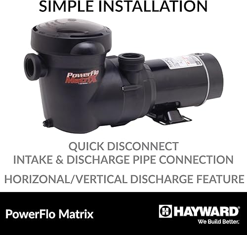 Miniatura 4 de Hayward W3SP15932S PowerFlo Matrix Bomba de piscina de doble velocidad sobre el suelo, 1.5 HP