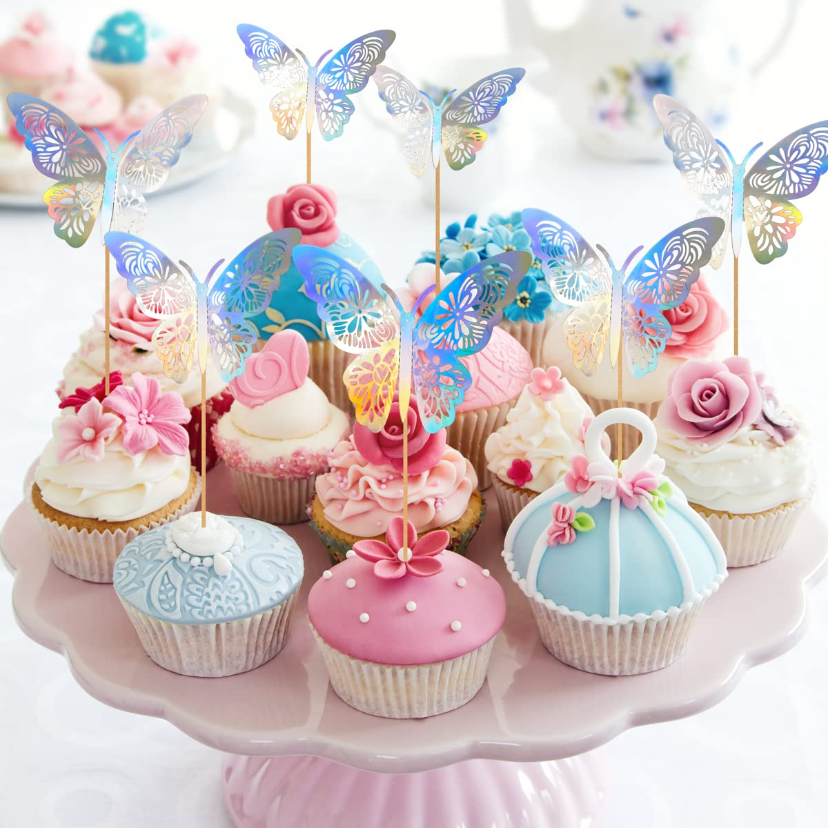 Adesivi Farfalle 3D TRIXES - 12 Pezzi Gialli, Per Pareti, Frigoriferi E Decorazioni Creative