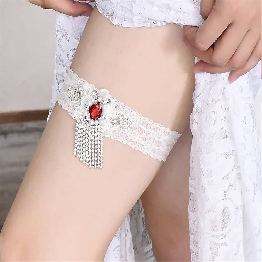 KXDFDC ブライダルガーターヨーロッパとアメリカンレースガーターリボン 31FgesT1W9L.jpg_BO30,255,255,