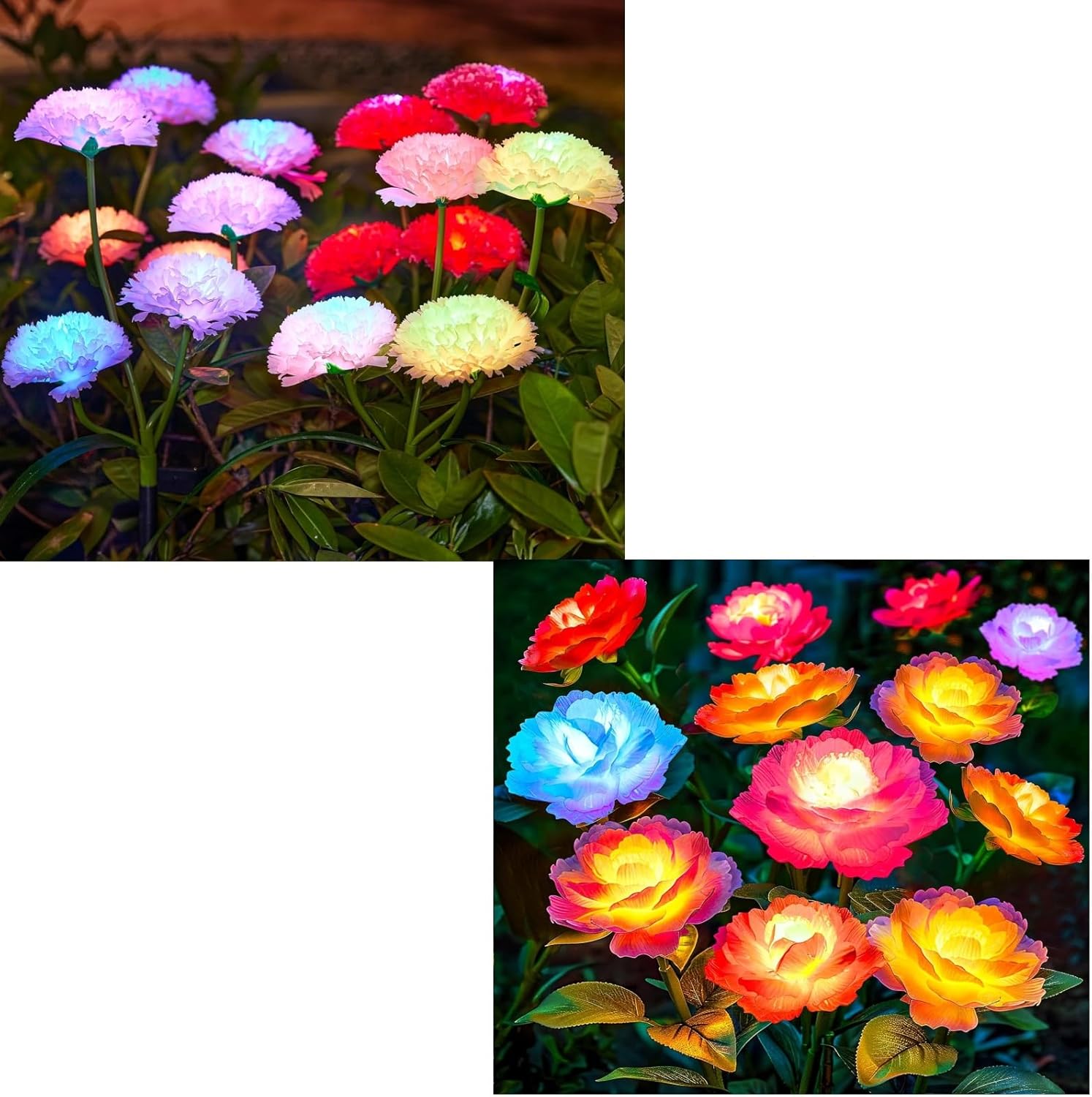 KOOPER Solar Lights Outdoor Garden Decor Solar Flower Lights