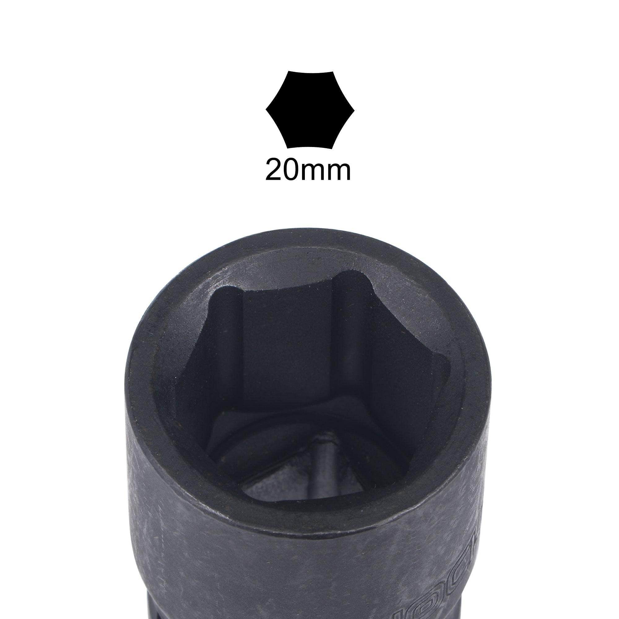 TA-VIGOR 6-Point Impact Socket, 1/2-Inch Drive 20mm Spindle Axle Nut Socket Driver - Image 3