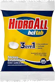 HCL TABLETE HCL 3 EM 1 - TRIPLA AÇÃO 200 GRAMAS, Branco -1 unidade