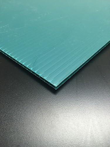 Cartel de plástico corrugado de 0.157in, color verde, 36.0 x 24.4in