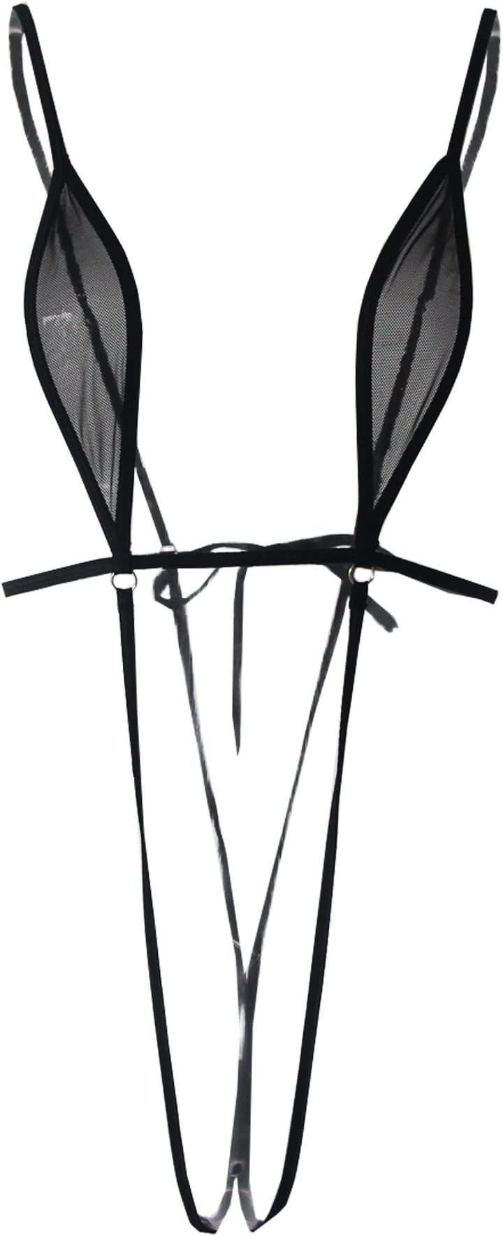 Womens Slingshot Bikini Sexy Mesh Sheer Monokini One Pieces