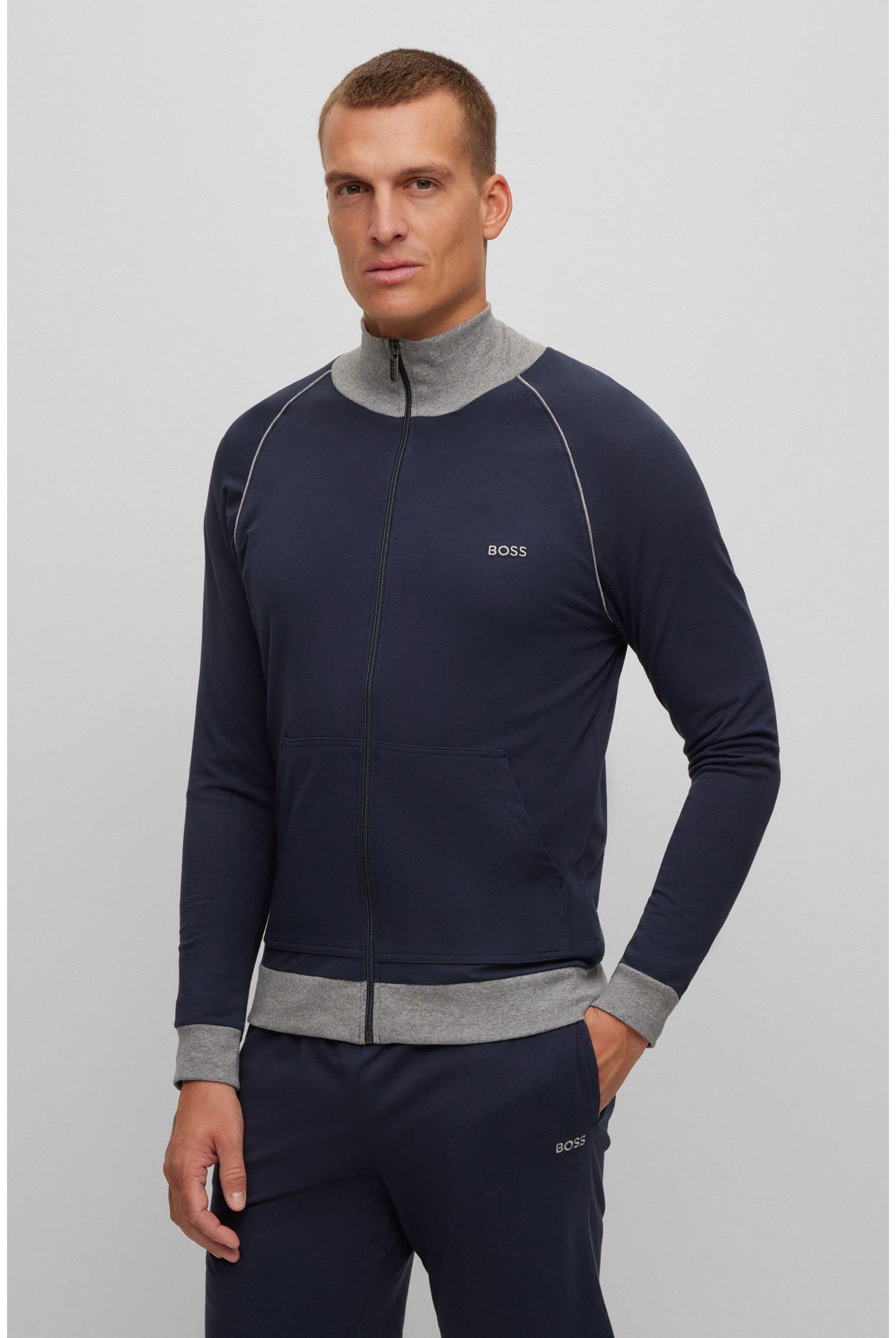 Hugo BOSS Herren Mix&Match Jacket Z Zip-Jacke (1er Pack)
