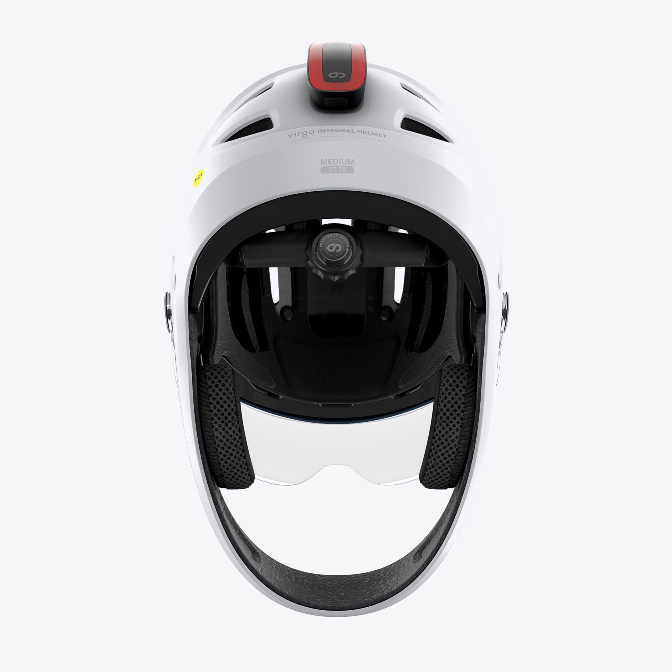 Casque Vélo Intégral avec Visière & LED Arrière - Certifié NTA 8776 (45 km/h) pour Speedbike, VAE & Trottinette - Modèle Virgo Integral