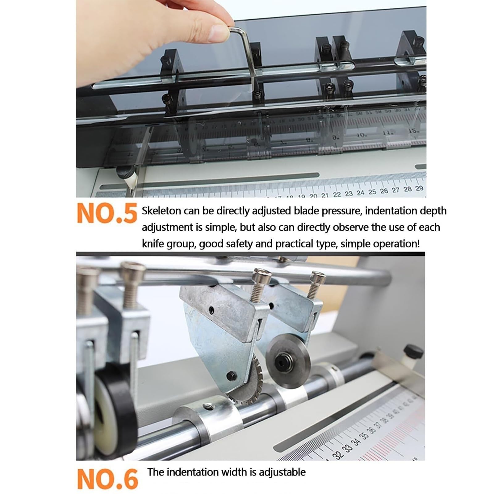 Macchina di piegatura automatica della carta, posizionamento bidirezionale multifunzionale di 460mm per il cartoncino, il mestiere ed il punteggio dell'ufficio