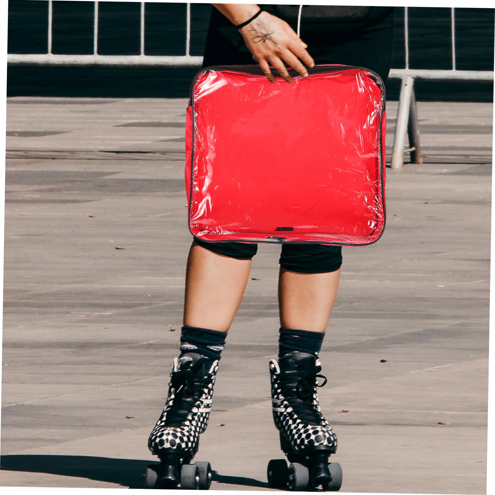 Abaodam Skate Bags for Girls Roller Skating Party Bags Skates Shoes Holder Wear-resistant Skating Shoe Container Women's