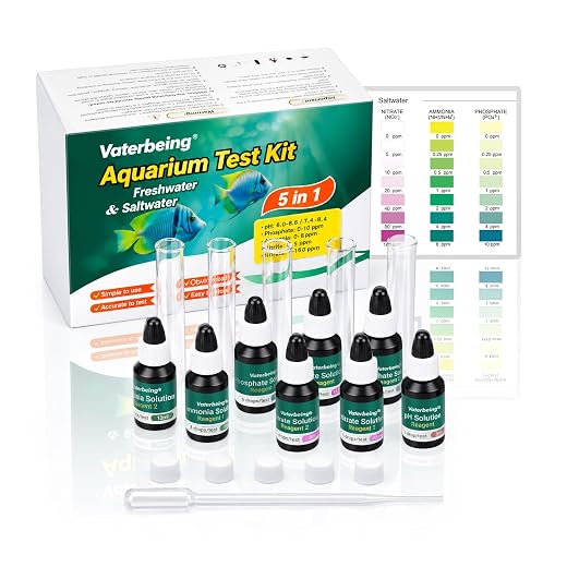 5 in 1 Aquarium Water Master Test Kit, Fish Tank Testing Kit