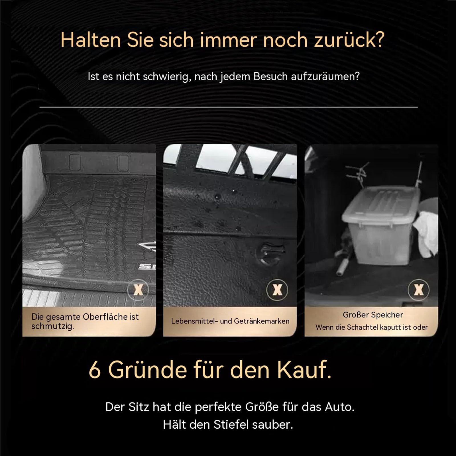 Kofferraum Schutzmatte Kompatibel Mit Mercedes Benz CLA C117 180 200 220 260 4MATIC 2014-2018 Passgenaue Kofferraumwanne aus Leder 3D Passgenaue Abriebfest und Leicht zu Reinigen(Schwarz-Rot)