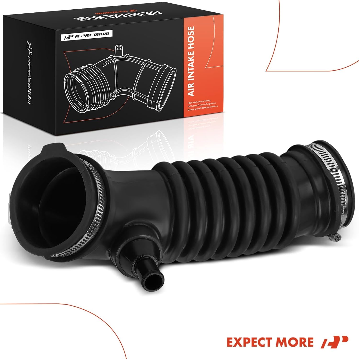 A-Premium Engine Air Clean Intake Tube Hose W/Clamps Compatible with Toyota Corolla 2009 2010 2011 2012 2013, 1.8L