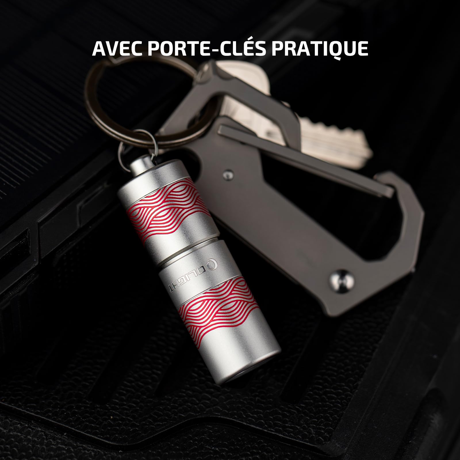OLIGHT I1R2 PRO Mini Torche Porte-clés EDC Lampe de Poche LED Rechargeable par Type-C USB Câble 180 Lumens