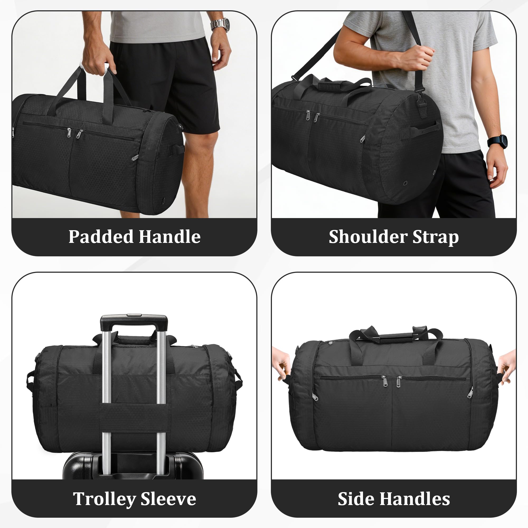 Borsa da viaggio 80L Nero