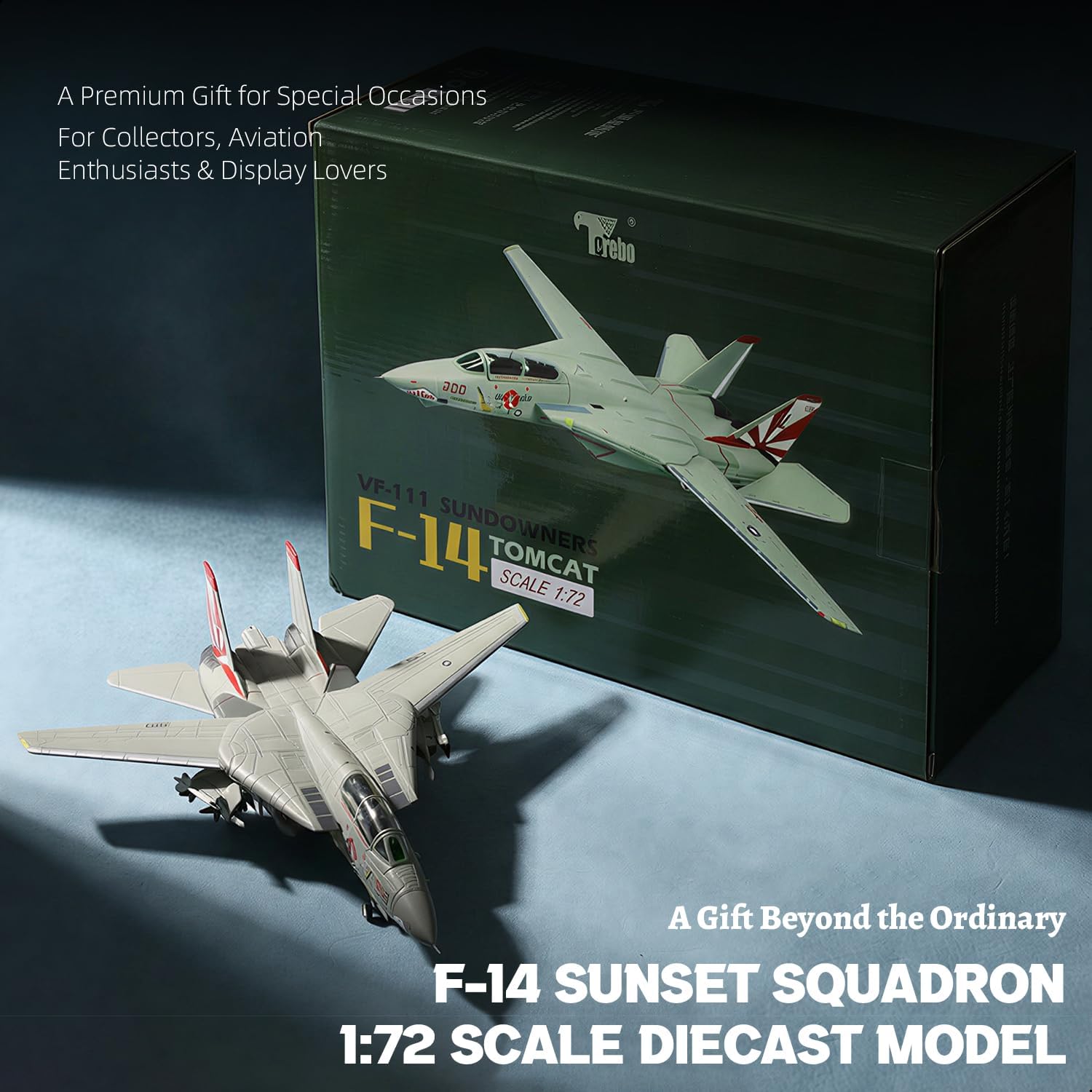 F-14 Tomcat US Navy VF-111 Sun Downers Miss Molly 1/72 DieCast Fighter Military Aircraft Models